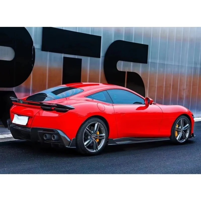 Dry Carbon Fiber PK Style Body Kit for Rome, Front Lip Side Skirt, Rear Diffuser, Tail Wing, Dry Carbon Fiber Body Kit